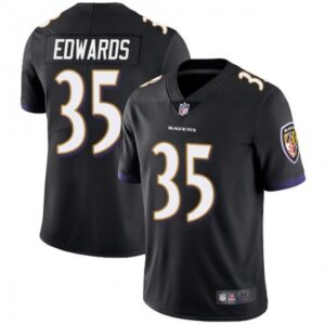 68625140d9005_1 Men's Baltimore Ravens #35 Gus Edwards Black Vapor Untouchable Limited Jersey