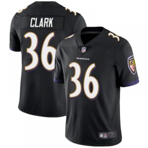 6862514449e7f_1 Men's Baltimore Ravens #36 Chuck Clark Black Vapor Untouchable Limited Jersey
