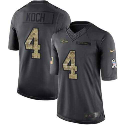6862514798a0e_1 Ravens #4 Sam Koch Black Men's Stitched NFL Limited 2016 Salute to Service Jersey
