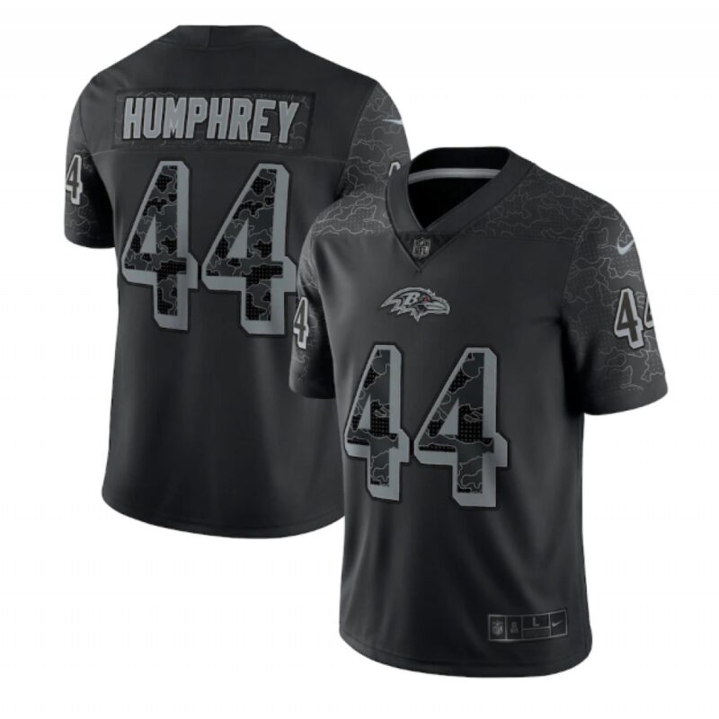 686251525e98b_1 Men's Baltimore Ravens #44 Marlon Humphrey Black Reflective Limited Stitched Football Jersey