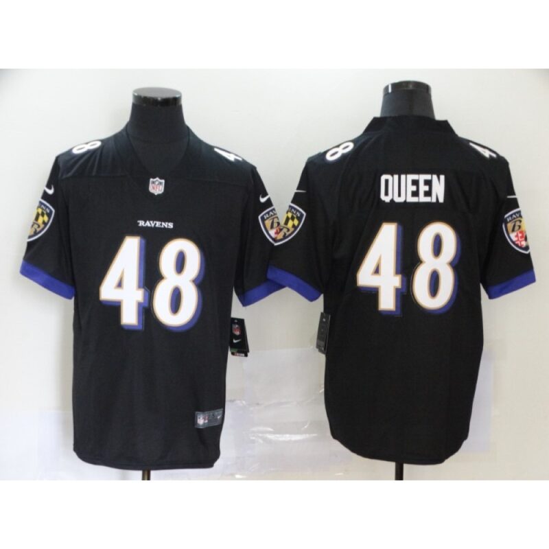 6862515911636_1 Men's Baltimore Ravens #48 Patrick Queen Black Vapor Untouchable Limited Jersey