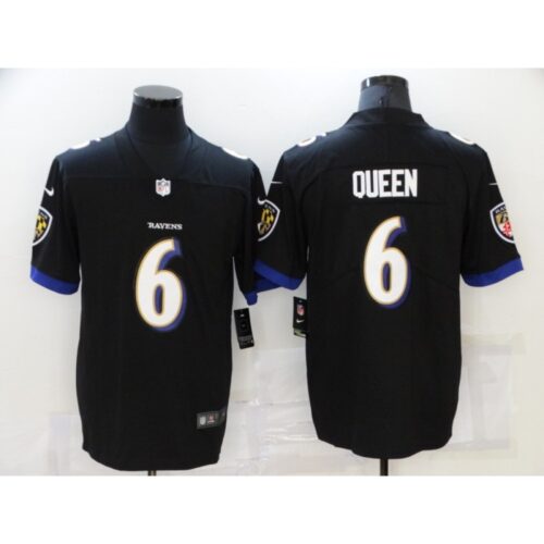 6862517146364_1 Men's Baltimore Ravens #6 Patrick Queen Black Vapor Untouchable Limited Stitched Jersey
