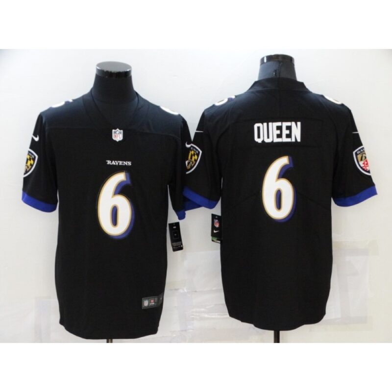 6862517146364_1 Men's Baltimore Ravens #6 Patrick Queen Black Vapor Untouchable Limited Stitched Jersey