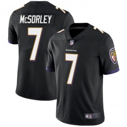686251780cd17_1 Men's Baltimore Ravens #7 Trace McSorley Black Vapor Untouchable Limited Jersey