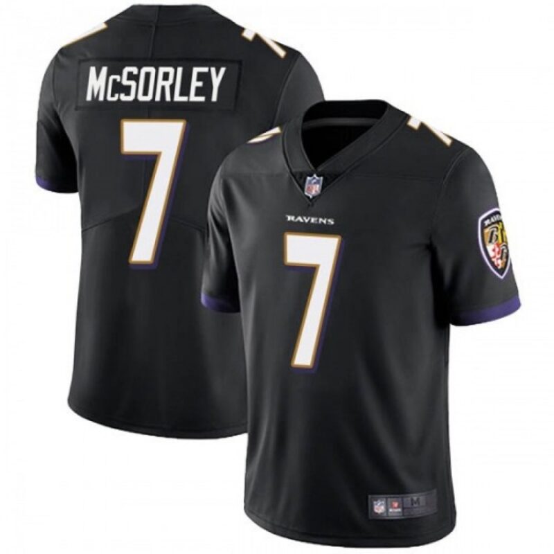 686251780cd17_1 Men's Baltimore Ravens #7 Trace McSorley Black Vapor Untouchable Limited Jersey