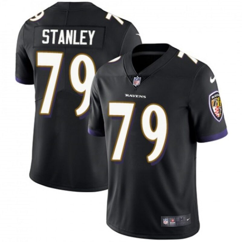 686251823f112_1 Men's Baltimore Ravens #79 Ronnie Stanley Black Vapor Untouchable Limited Stitched NFL Jersey