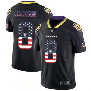 68625199a0817_1 Men's Baltimore Ravens #8 Lamar Jackson Black 2018 USA Flag Color Rush Limited Fashion NFL Limited Stitched NFL Jersey