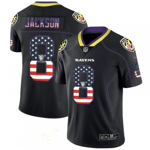 68625199a0817_1 Men's Baltimore Ravens #8 Lamar Jackson Black 2018 USA Flag Color Rush Limited Fashion NFL Limited Stitched NFL Jersey