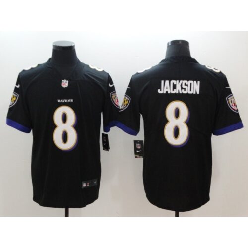 686251a0a1951_1 Men's Baltimore Ravens #8 Lamar Jackson Black 2018 NFL Draft Vapor Untouchable Limited Jersey
