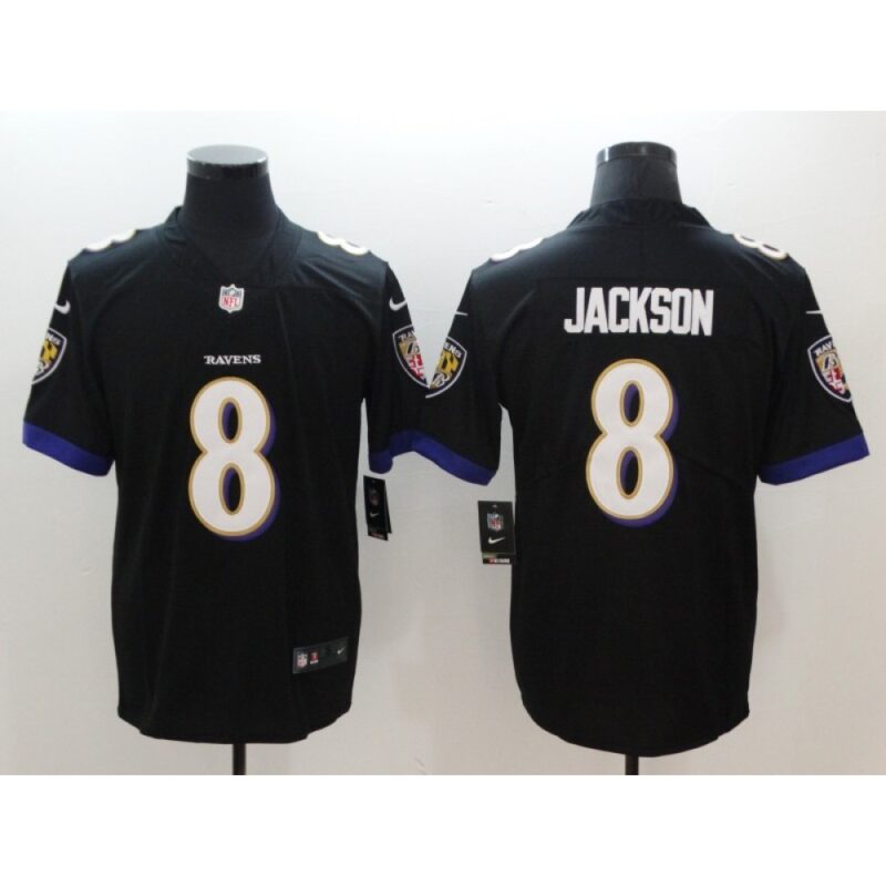 686251a0a1951_1 Men's Baltimore Ravens #8 Lamar Jackson Black 2018 NFL Draft Vapor Untouchable Limited Jersey
