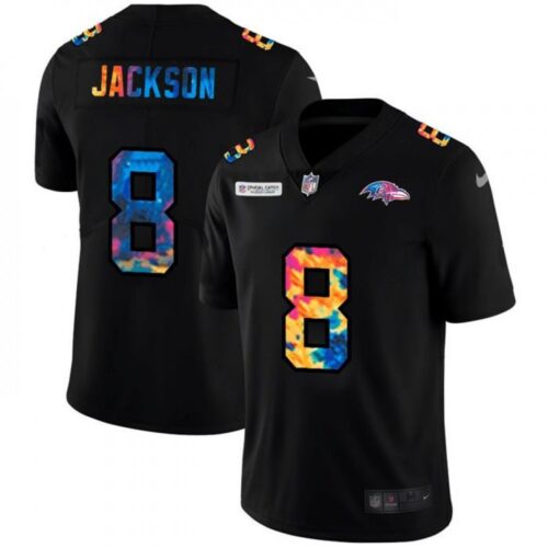 686251ae91bea_1 Men's Baltimore Ravens #8 Lamar Jackson 2020 Black Crucial Catch Limited Stitched Jersey