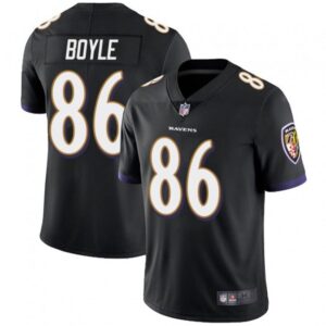686251b8b893f_1 Men's Baltimore Ravens #86 Nick Boyle Black Vapor Untouchable Limited Jersey