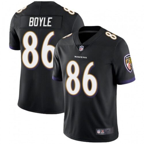 686251b8b893f_1 Men's Baltimore Ravens #86 Nick Boyle Black Vapor Untouchable Limited Jersey