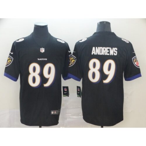 686251c65c991_1 Men's Baltimore Ravens #89 Mark Andrews Black Vapor Untouchable Limited NFL Jersey