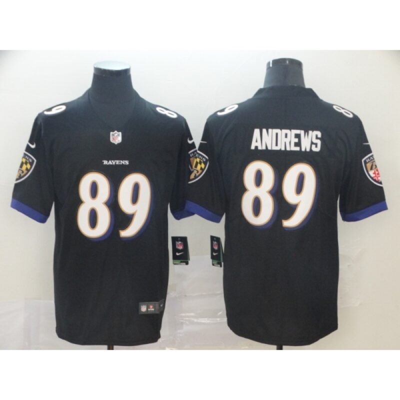 686251c65c991_1 Men's Baltimore Ravens #89 Mark Andrews Black Vapor Untouchable Limited NFL Jersey