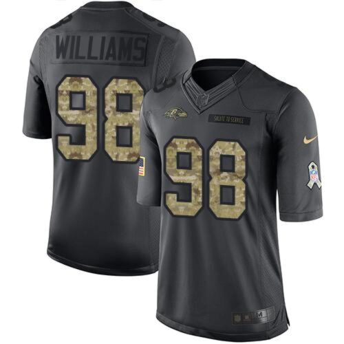 686251d3e5664_1 Ravens #98 Brandon Williams Black Men's Stitched NFL Limited 2016 Salute to Service Jersey