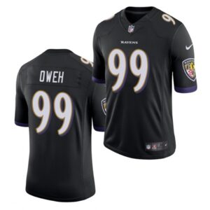 686251db266f2_1 Men's Baltimore Ravens #99 Jayson Oweh Black 2021 Vapor Untouchable Limited Stitched Jersey