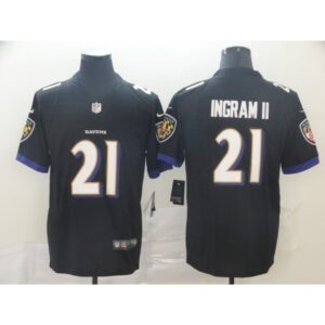686251deb3aee_1 Men's Baltimore Ravens #21 Mark Ingram II Black Vapor Untouchable Stitched NFL Jersey