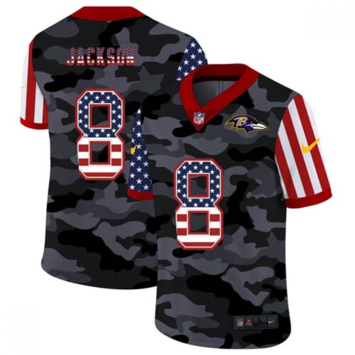 686251ffe4602_1 Men's Baltimore Ravens #8 Lamar Jackson 2020 Camo USA Flag Limited Jersey