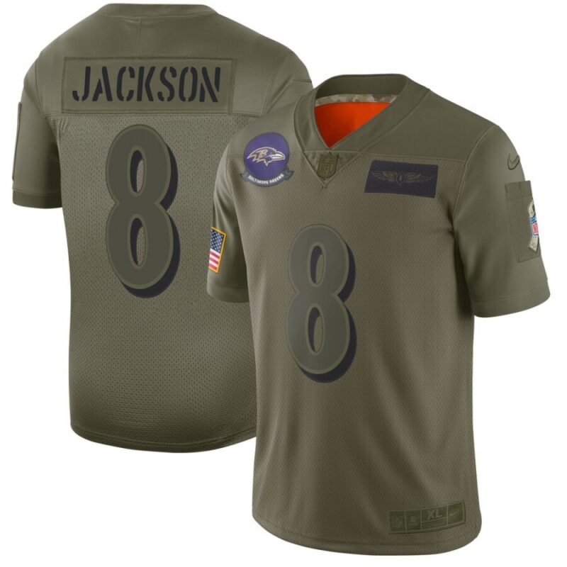 6862520670553_1 Men's Baltimore Ravens #8 Lamar Jackson 2019 Camo Salute To Service Stitched NFL Jersey