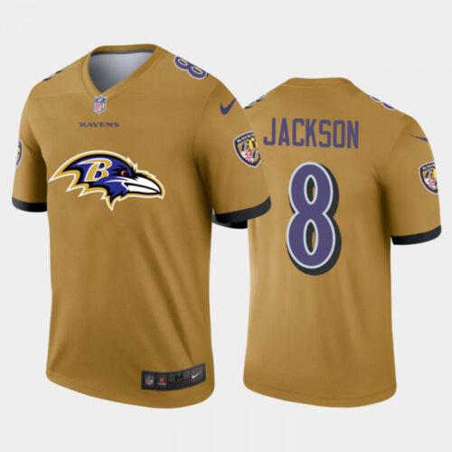 68625210aee17_1 Men's Baltimore Ravens #8 Lamar Jackson Gold 2020 Team Big Logo Inverted Legend Stitched Jersey