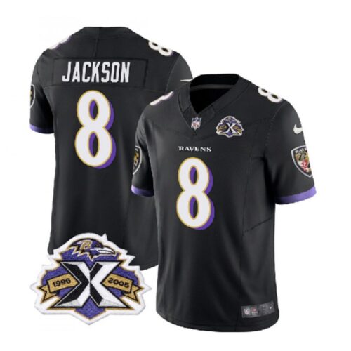 6862527c3c125_1 Men's Baltimore Ravens #8 Lamar Jackson Black 2023 F.U.S.E With Patch Throwback Vapor Limited Jersey