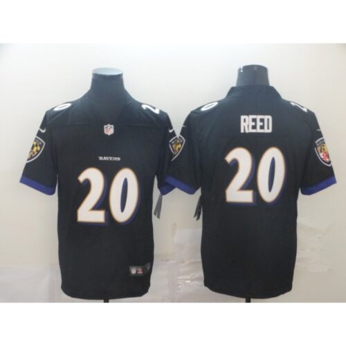 686252a1b917e_1 Men's Baltimore Ravens #20 Ed Reed Black Vapor Untouchable NFL Jersey