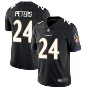 686252a5c1033_1 Men's Baltimore Ravens #24 Marcus Peters Black Vapor Untouchable NFL Jersey