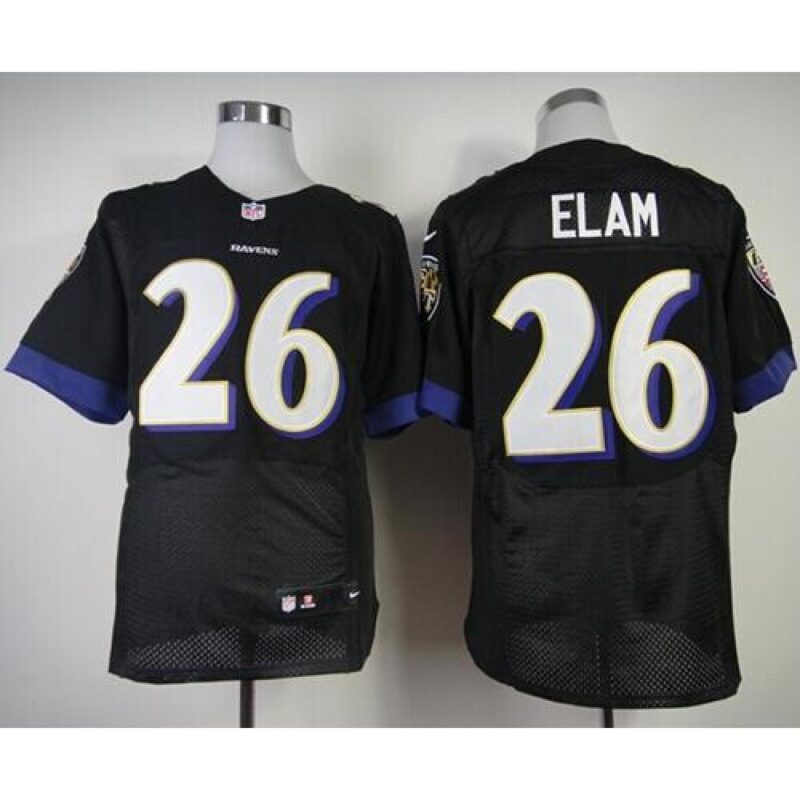 686252bb96ae1_1 Ravens #26 Matt Elam Black Alternate Men's Stitched NFL New Elite Jersey