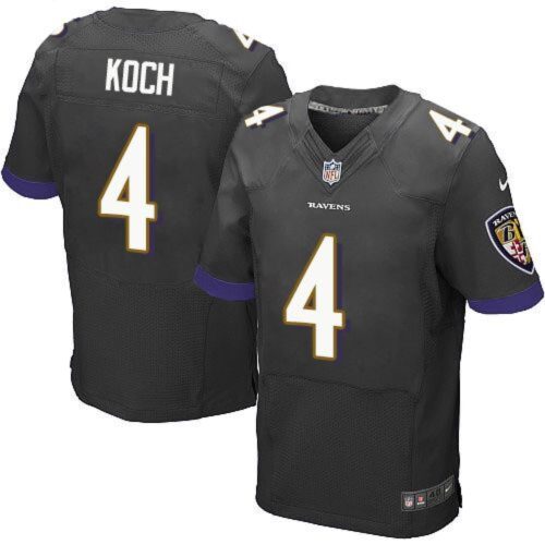 686252c2c2ac7_1 Ravens #4 Sam Koch Black Alternate Men's Stitched NFL New Elite Jersey
