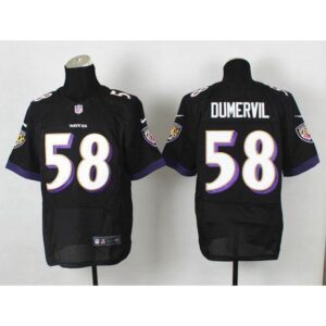 686252e0331dd_1 Ravens #58 Elvis Dumervil Black Alternate Men's Stitched NFL New Elite Jersey