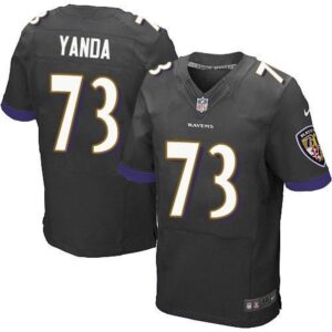 686252e414b70_1 Ravens #73 Marshal Yanda Black Alternate Men's Men's Stitched NFL New Elite Jersey