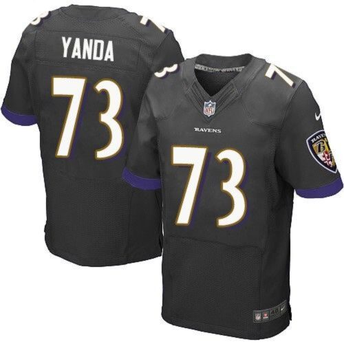 686252e414b70_1 Ravens #73 Marshal Yanda Black Alternate Men's Men's Stitched NFL New Elite Jersey
