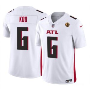 686252f8a64ef_1 Men's Atlanta Falcons #6 Younghoe Koo White 2023 F.U.S.E. With John Madden Patch Vapor Limited Stitched Football Jersey