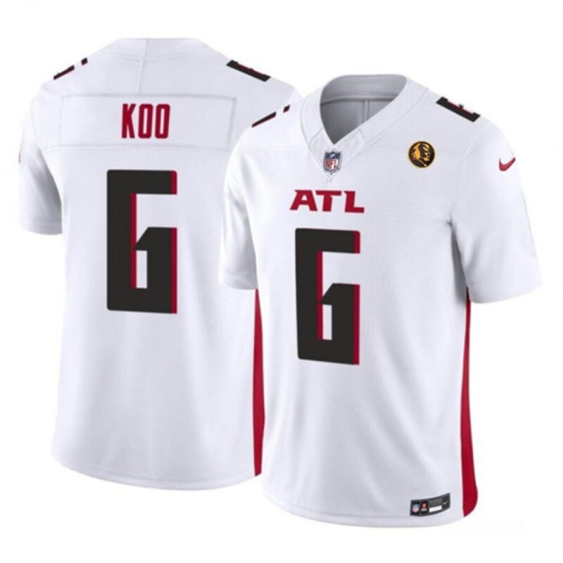 686252f8a64ef_1 Men's Atlanta Falcons #6 Younghoe Koo White 2023 F.U.S.E. With John Madden Patch Vapor Limited Stitched Football Jersey