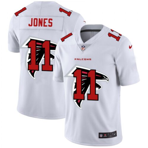 6862533de0161_1 Men's Atlanta Falcons #11 Julio Jones White Shadow Logo Limited Stitched Jersey