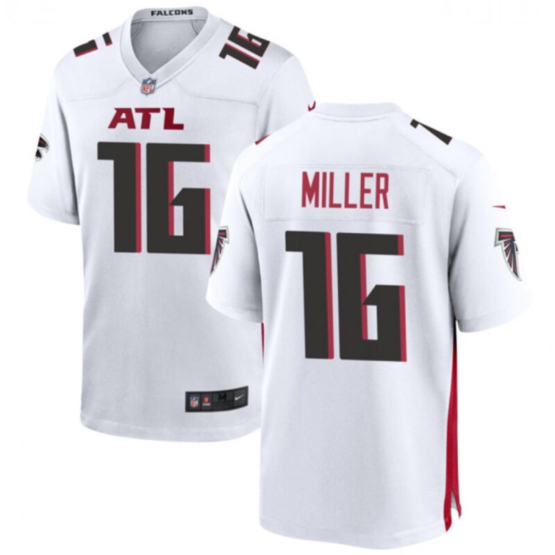 6862534550d9b_1 Men's Atlanta Falcons #16 Scott Miller White Limited Stitched Football Game Jersey