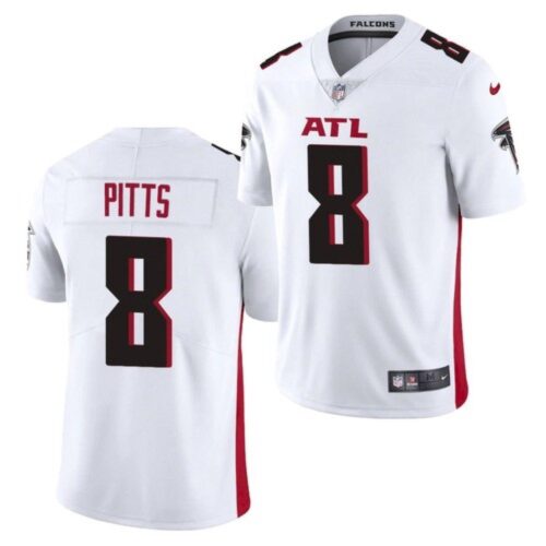 6862539df1c08_1 Men's Atlanta Falcons #8 Kyle Pitts 2021 NFL Draft White Vapor Untouchable Limited Stitched Jersey