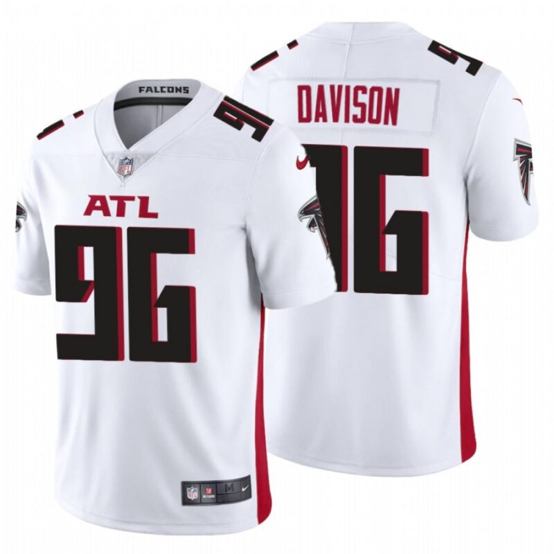 686253b4ebc39_1 Men's Atlanta Falcons #96 Tyeler Davison New White Vapor Untouchable Limited Stitched Jersey
