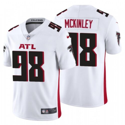 686253c1ccea6_1 Men's Atlanta Falcons #98 Takkarist McKinley New White Vapor Untouchable Limited Stitched NFL Jersey