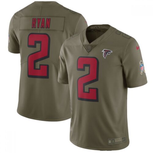 68625434a944f_1 Men's Atlanta Falcons #2 Matt Ryan Olive Salute To Service Limited Stitched NFL Jersey