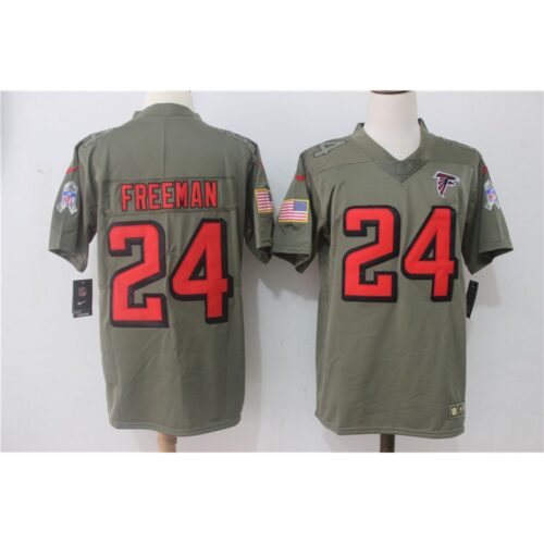 6862543808c6c_1 Men's Atlanta Falcons #24 Devonta Freeman Olive Salute To Service Limited Stitched NFL Jersey