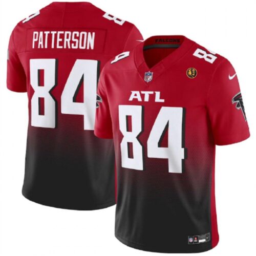 6862544617801_1 Men's Atlanta Falcons #84 Cordarrelle Patterson Red/Black 2023 F.U.S.E. With John Madden Patch Vapor Limited Stitched Football Jersey