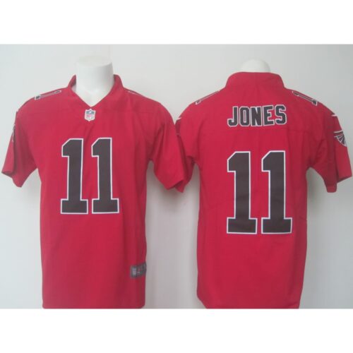 6862549a4325f_1 Men's Falcons #11 Julio Jones Red Limited Rush Stitched NFL Jersey