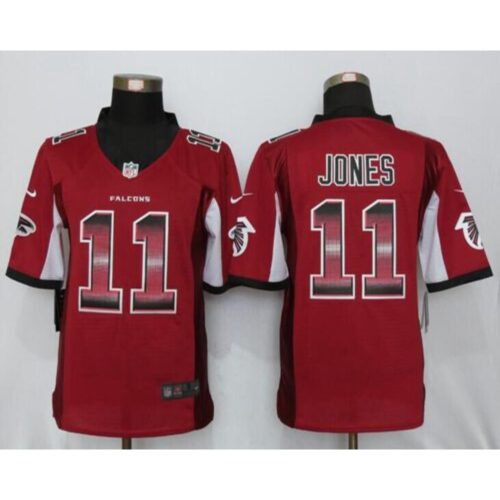 686254a8643c2_1 Falcons #11 Julio Jones Red Team Color Men's Stitched NFL Limited Strobe Jersey
