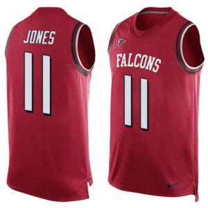 686254abdedf4_1 Falcons #11 Julio Jones Red Team Color Men's Stitched NFL Limited Tank Top Jersey