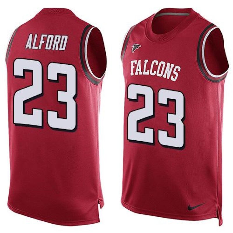 686254ebc7251_1 Falcons #23 Robert Alford Red Team Color Men's Stitched NFL Limited Tank Top Jersey