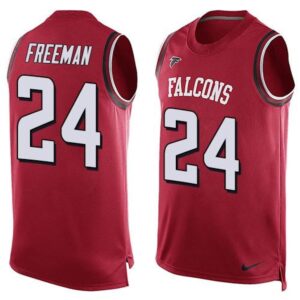 686255012541d_1 Falcons #24 Devonta Freeman Red Team Color Men's Stitched NFL Limited Tank Top Jersey