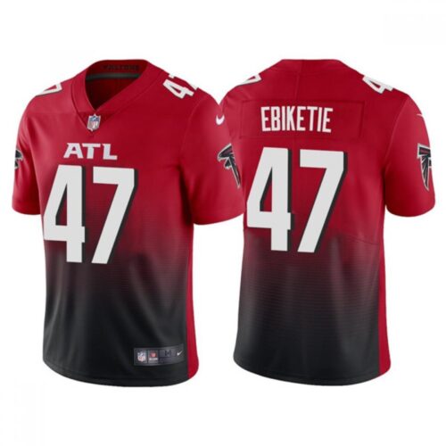 686255366863c_1 Men's Atlanta Falcons #47 Arnold Ebiketie Red/Black Vapor Untouchable Limited Stitched Jersey
