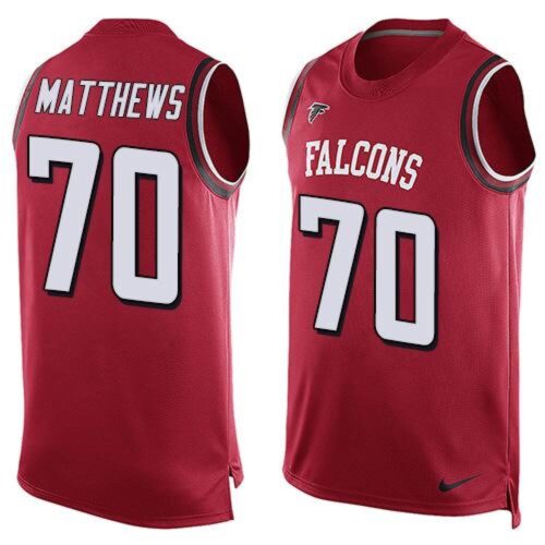 686255560bc87_1 Falcons #70 Jake Matthews Red Team Color Men's Stitched NFL Limited Tank Top Jersey